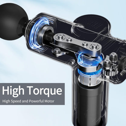 LEERCON Massage Gun Deep Tissue, Silent Motor and Portable Massage Gun with 4 Interchangeable Heads