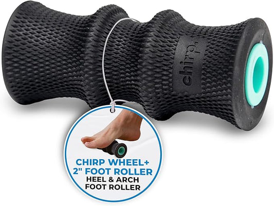 Chirp Wheel Foam Roller ??Targeted Back & Neck Relief, Lumbar Spine Stretcher, Spinal Decompression Back Stretcher, Massage Roller with Density Foam for Physical Therapy, Supports 500lbs, 2-Inch Mint