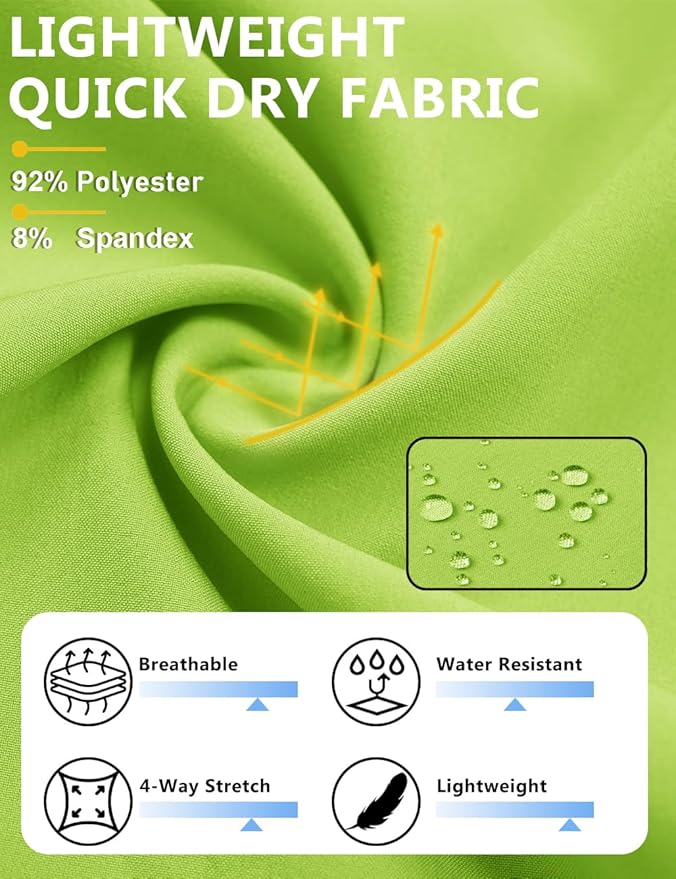 TACVASEN Men's Running Athletic Shorts 9" Quick Dry Workout Gym Shorts Lightweight Summer Shorts 3 Zipper Pockets