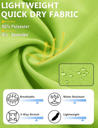 TACVASEN Men's Running Athletic Shorts 9" Quick Dry Workout Gym Shorts Lightweight Summer Shorts 3 Zipper Pockets