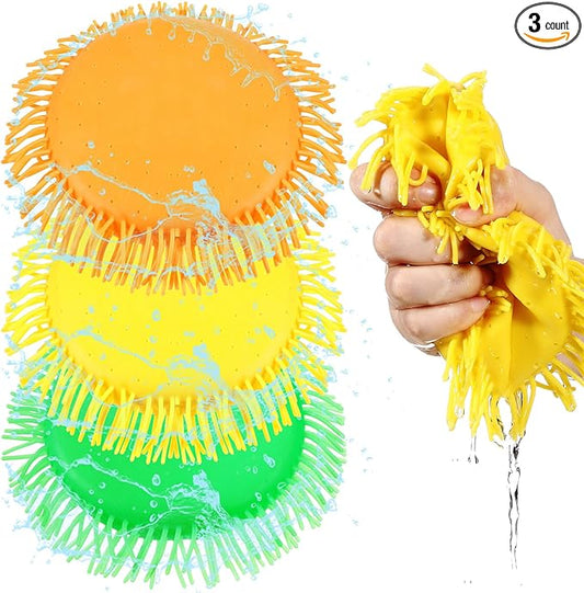 Soulchen Beach Games Flying Disc for Pool, Soaks The Target on Impact, Splash Water Flying Disc, Set of 3, Water Splashing for Pool, Beach, Park, Backyard Games