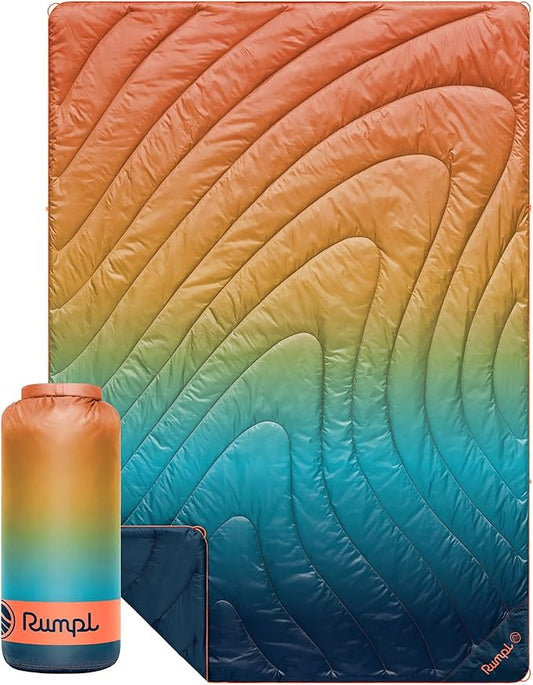 Rumpl Original Puffy Blanket - Warm, Water-Resistant Camping Blanket with 100% Recycled Synthetic