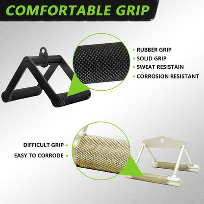 Howffite Double D Row Handle Cable Attachment V Bar Attachment LAT Pull Down Attachments Tricep