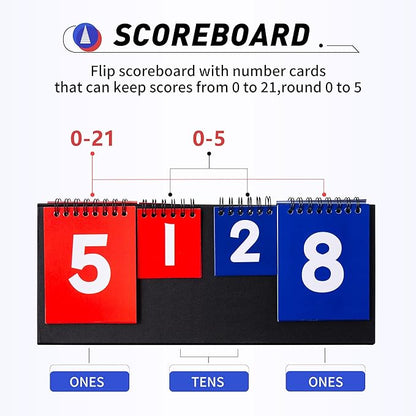 4x2 Ft Cornhole Boards Set, Premium Regulation Size Cornhole Boards with 8 All-Weather Bean Bags, Carrying Case and Scoreboard