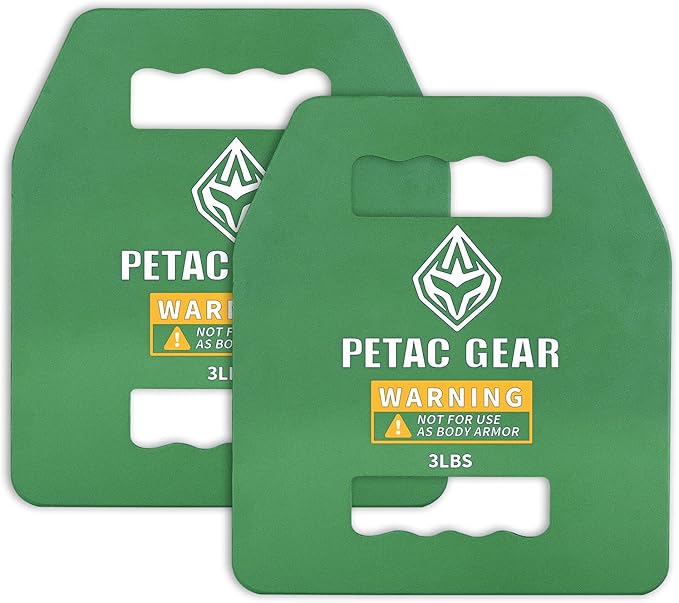 PETAC GEAR Tactical Weights Plates For Weighted Vest For Men Workout,5/10/15/20 LBS Weight Strength Training Vests Equipment Workout Gear