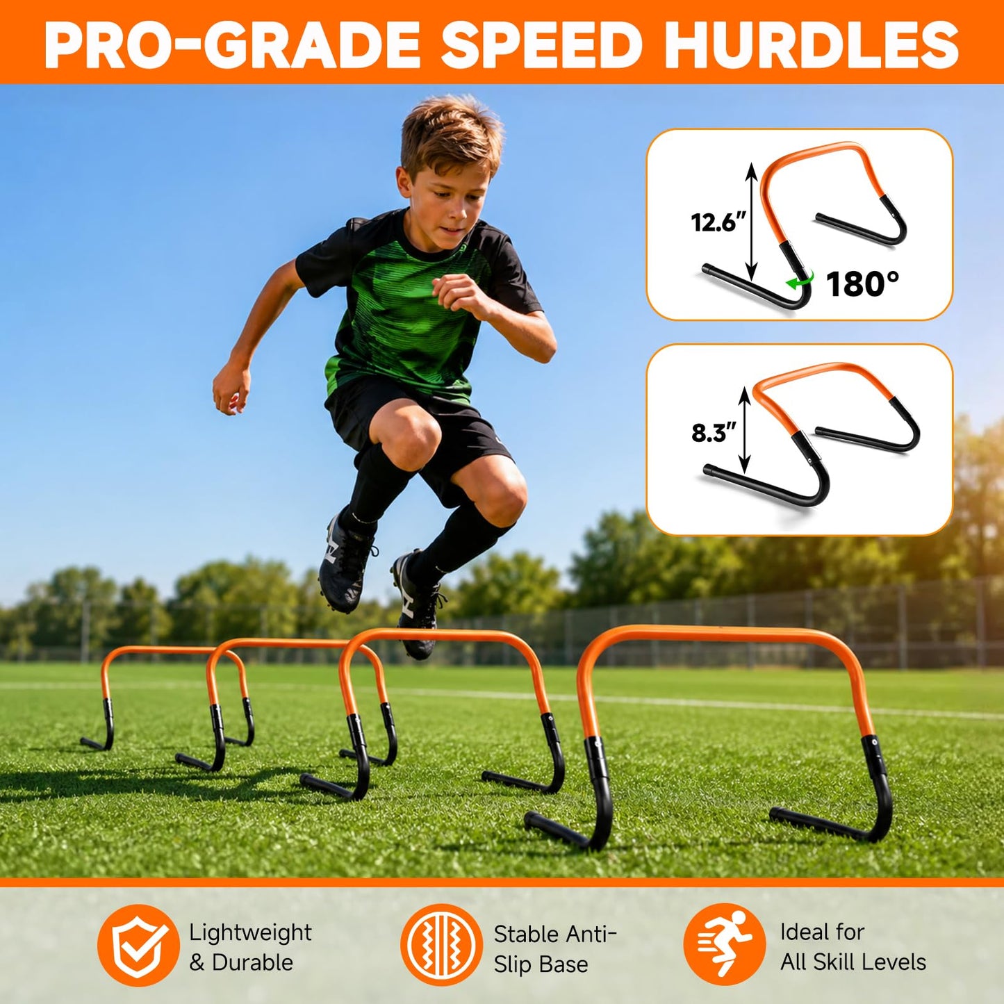 Agility Ladder, Soccer Football Training Equipment Agility & Speed Training