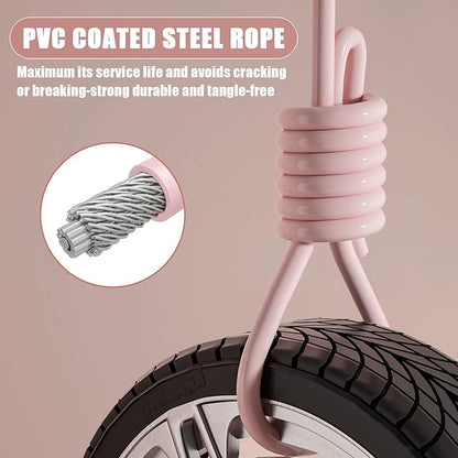 𝐒𝐩𝐞𝐞𝐝 𝐉𝐮𝐦𝐩 𝐑𝐨𝐩𝐞 𝐟𝐨𝐫 𝐅𝐢𝐭𝐧𝐞𝐬𝐬 - Skipping Rope for Women Men Exercise with Adjustable Length Jumping Rope and Alloy & Silicone Handles Suitable for Workout Boxing Home Gym