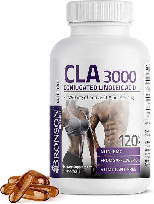 Bronson CLA 3000 Extra High Potency Supports Healthy Weight Management Lean Muscle Mass