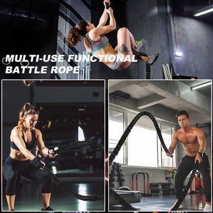 Battle Rope 40FT Battle Rope for Exercise Workout Rope Exercise Rope Battle Ropes for Home Gym