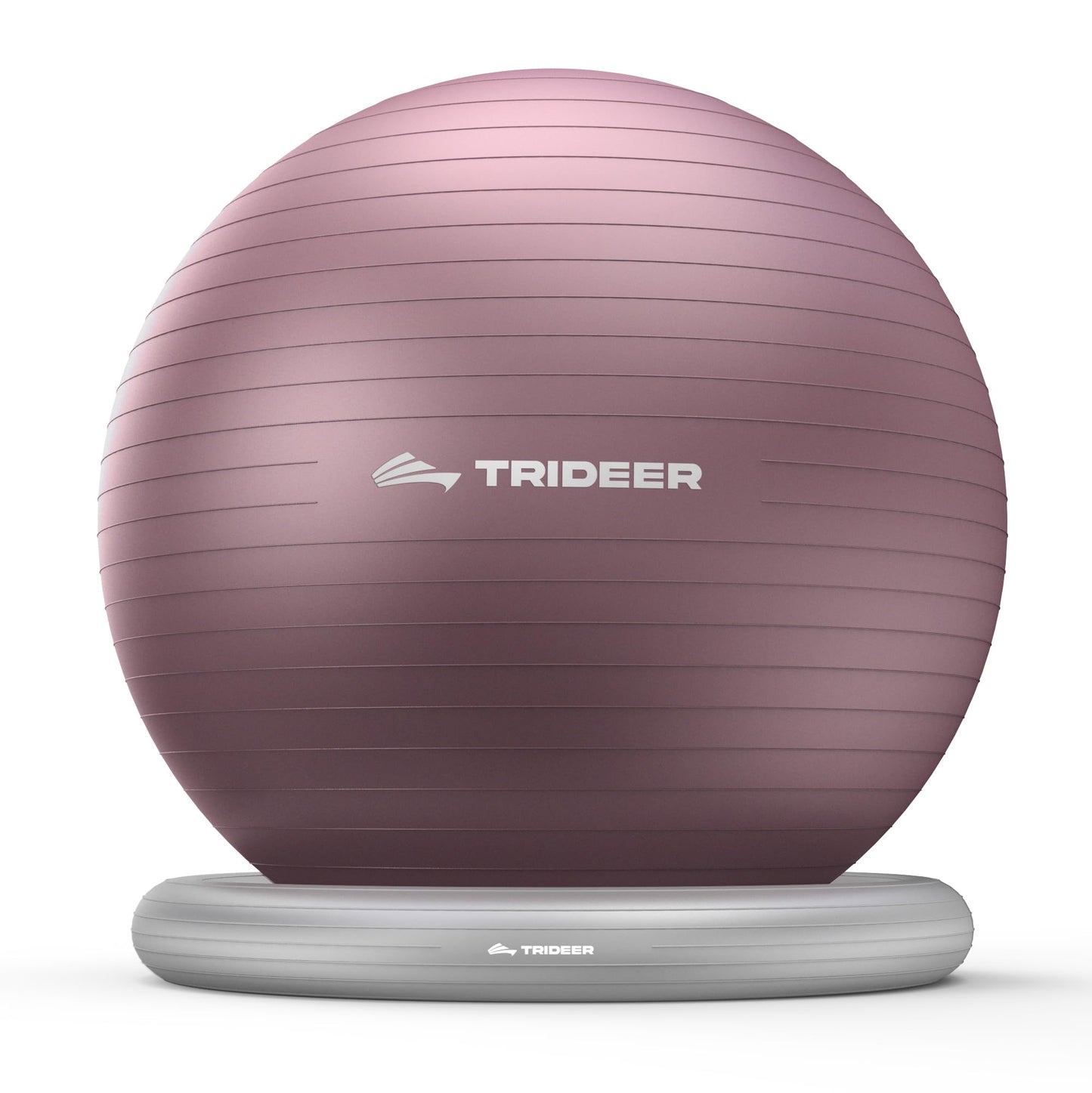 Trideer Yoga Ball Chair with Base for Office Desk, Exercise & Stability Ball Seat, Pilates Ball for