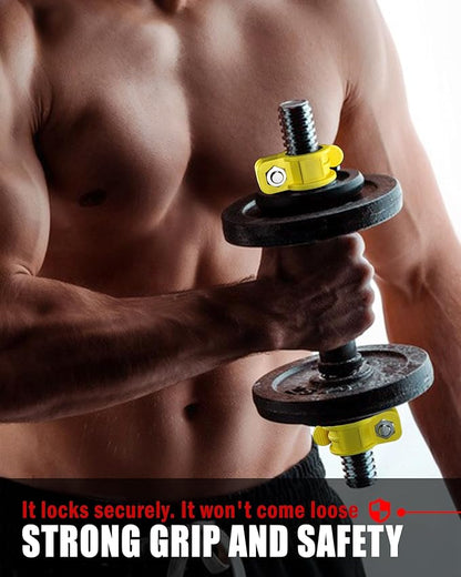 Narrow Barbell Clips 2.5cm Width for Olympic Bars, 0.9-1.18inch Adjustable Weight Clamps, Quick Release Locking Collars for Weightlifting