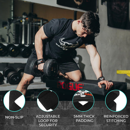 BEAST RAGE Lifting Wrist Straps for Weightlifting, Straps Gym Grip Power Workouts Lifting Straps
