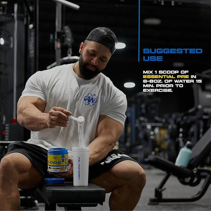AN Essentials Pre-Workout Powder Supplement for Men & Women | Energy Drink Mix with 200mg Caffeine, Beta Alanine, Citrulline, & Creatine | Fruit Blend | 30 Servings