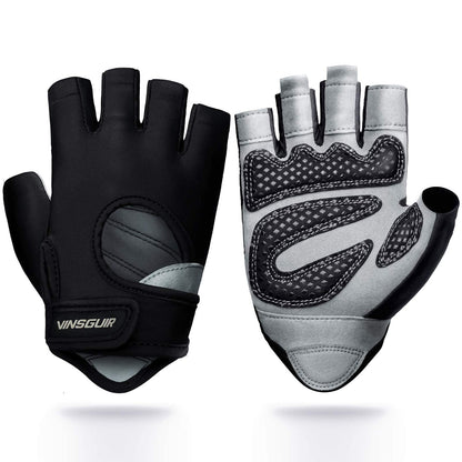 VINSGUIR Workout Gloves for Men and Women, Weight Lifting Gloves with Excellent Grip, Lightweight