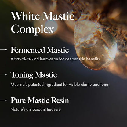 MASTINA White Mastic Essential Skin Care Set- Cream, Ampoule Massager Roller Stick & Sheet Mask Set for Skin Care. Korean Skin Care. Vegan Collagen, Beta-Glucan