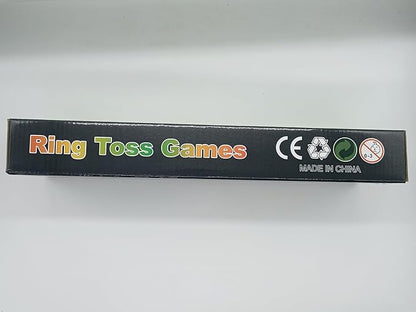 Hook Toss Game, Ring Toss Game, Handmade Wooden Ladder, Throwing Hook and Ring Battle Game for Family