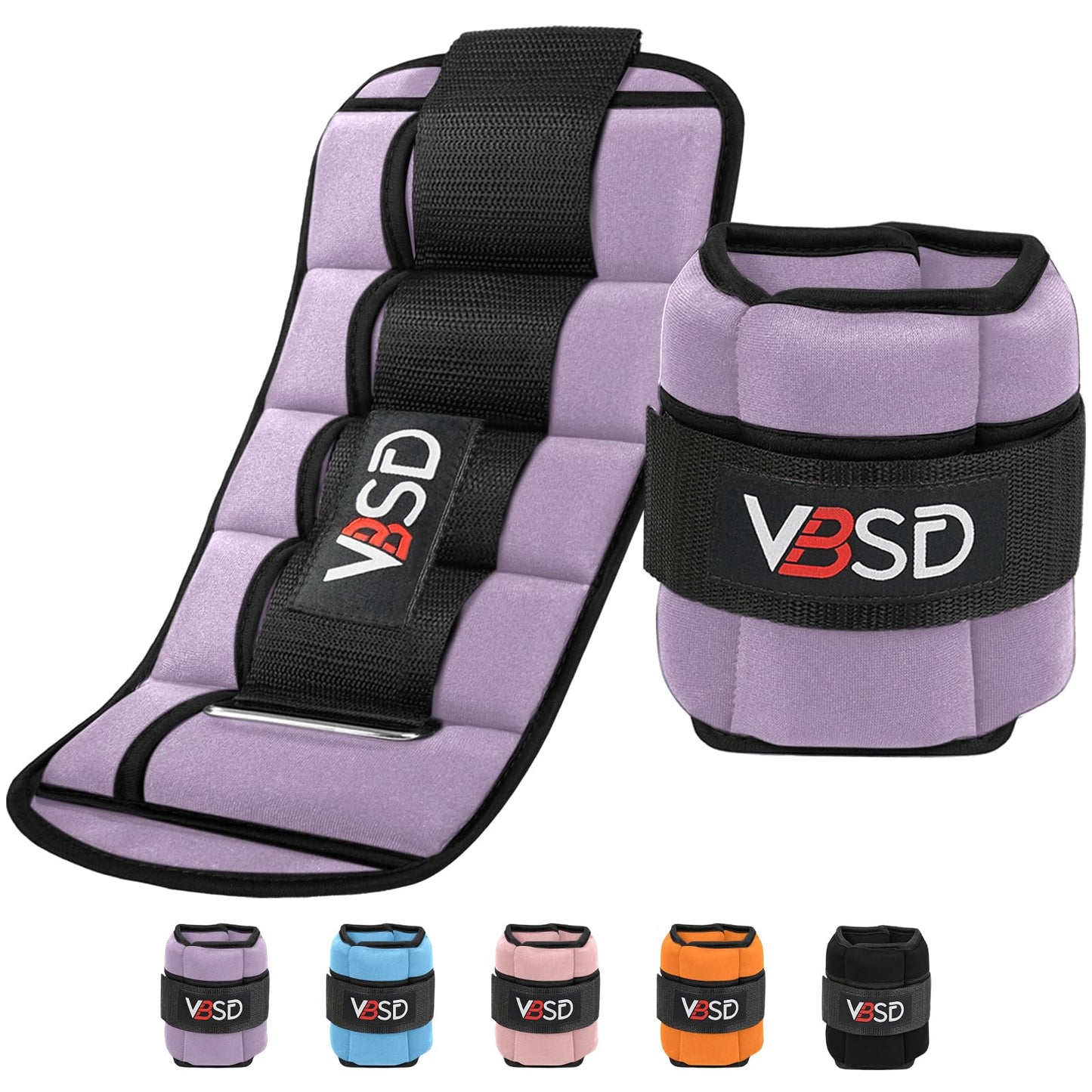 VBSD Adjustable Ankle Weights for Men Women, 10lb 1 Pair Leg Weight Straps, Weighted Ankle Weights