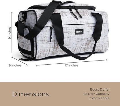 Vooray 22L Boost Duffle Bag – Small Gym Bag for Men and Women, Lightweight Travel Duffel with Shoe Compartment, Durable Sports Tote for Fitness, Training, Overnight Use, and Weekend Trips