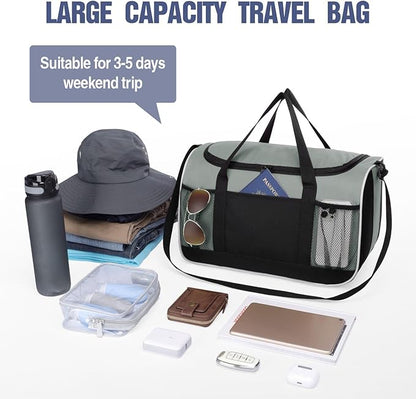 BuyAgain Duffle Bag, 17" Small Travel Carry On Sport Duffel Gym Bag.