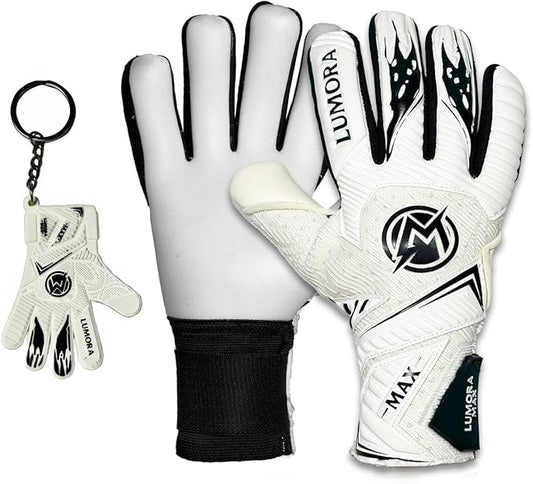 Goalkeeper Gloves-Professional Negative Cut Goalie Gloves with Contact Max Grip, 4mm Foam Padding &
