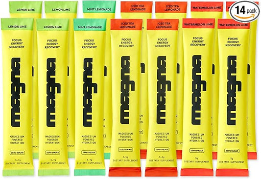 MAGNA Electrolyte Powder Drink Mix for Hydration, Energy & Focus Support with Magnesium L