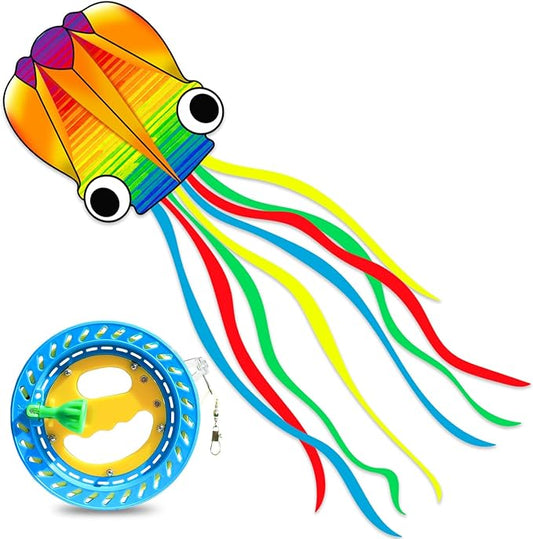 Xida Octopus Kite for Kids Ages 4-8, Professional Kites for Beginners and Adults, Easy to Fly Beach