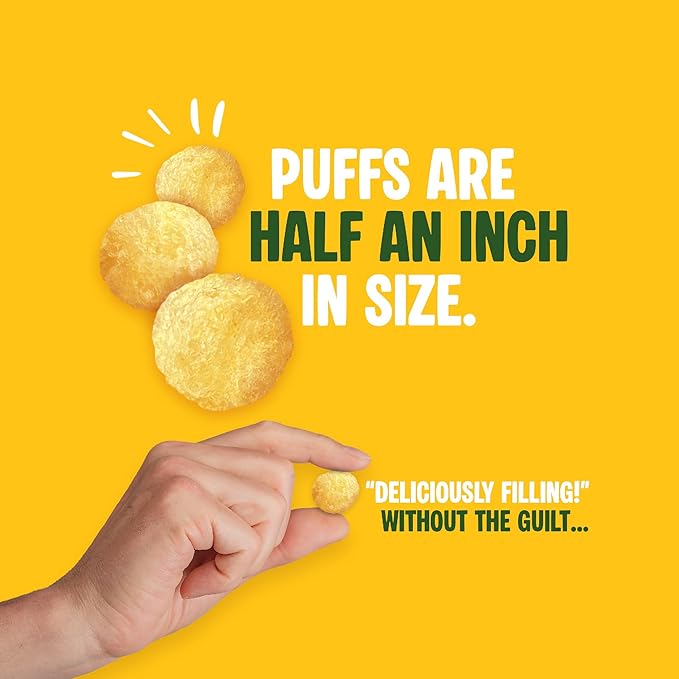 Twin Peaks Protein Puffs - (Garlic Parmesan), Keto Friendly, Low Carb Snack (300g, 21g Protein, 2g Net Carbs, High Protein, Healthy Crunchy Snack)