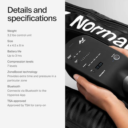 Hyperice Normatec 3 - Recovery System with Patented Dynamic Compression Massage Technology (Normatec 3 Full Body (Standard Legs + HIPS + Arms) FSA-HSA
