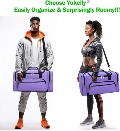 Sports Duffel Bag 20 inch for Travel Gym - Purple