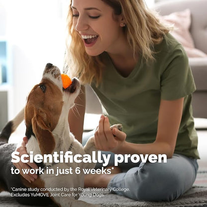 Yumove Dog Joint Supplement, Hip and Joint Supplement for Dogs with Glucosamine Chondroitin, Hyaluronic Acid, Green Lipped Mussel and Omega 3, Dog Hip and Joint Aches and Stiffness (150 Tasty Bites)