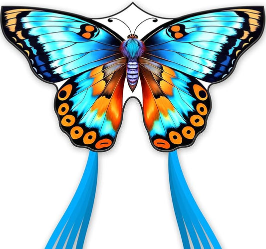 Butterflys for Kids, Beautiful Kite Easy to Fly for Beginners with 328 ft Line & Line Winder