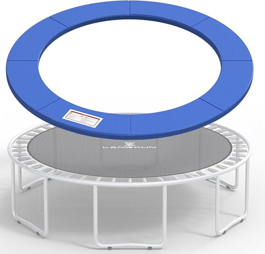 LANGXUN Universal Trampoline Repalcement Safety Pad, 8ft 10ft 12ft 14ft 15ft 16ft Waterproof