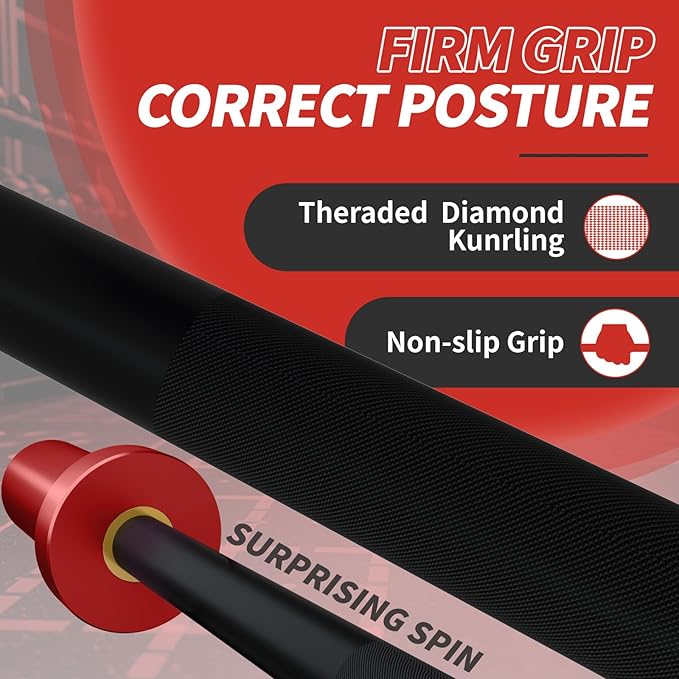 Egles Kids Barbell 5.5LB Mini Barbell Bar 4ft for Kid Women & Beginners Weighted Bar - Compatible with 2-Inch Weight Plates, for Strength Training Gym Weight Lifting, Multi-Color Training Bar