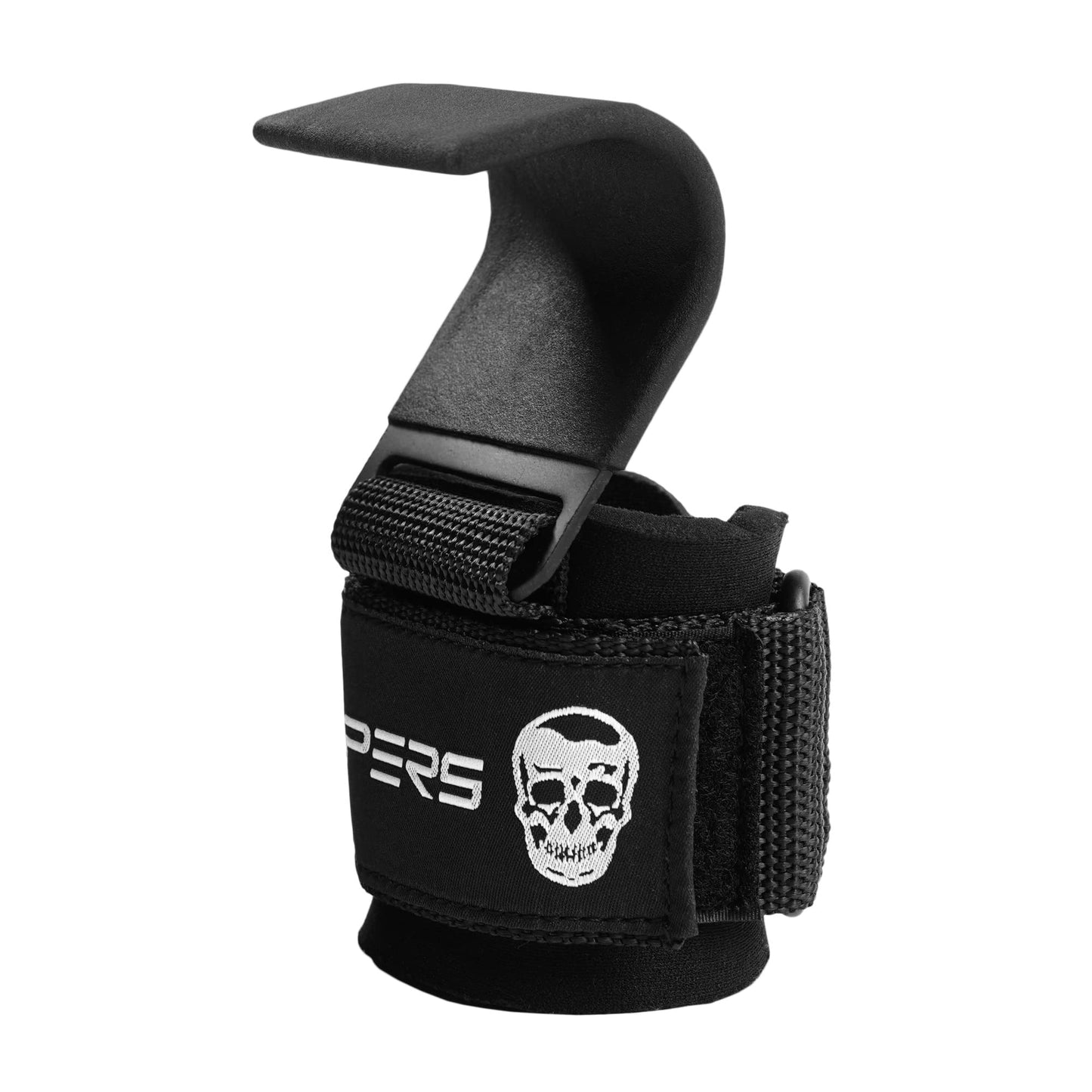 Gymreapers Weight Lifting Hooks (Pair), Heavy Duty Power Wrist Straps Hand Grip Support For