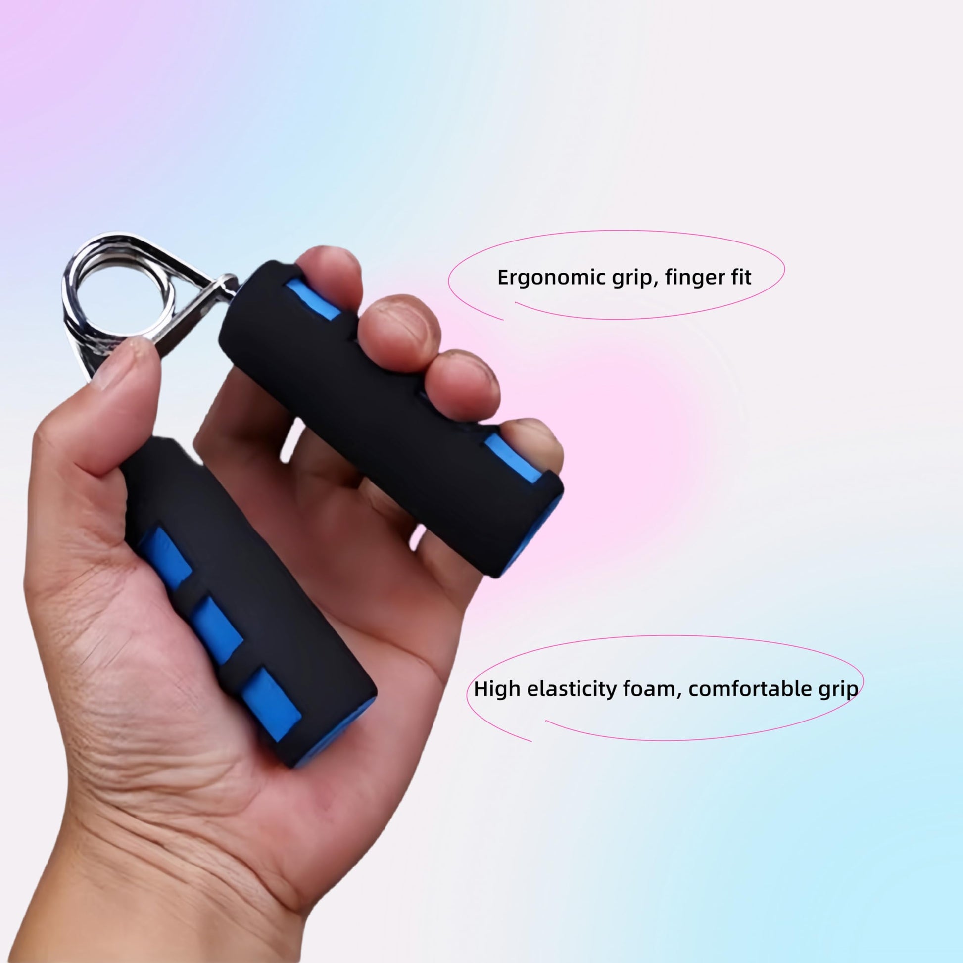RyanDesign Grip Strengthener Set - 2 Soft Foam Hand Exercisers for Arthritis Relief, Carpal Tunnel