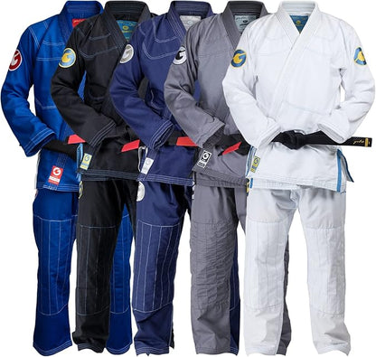 Gold BJJ Aeroweave Jiu Jitsu Gi - Ultra Lightweight BJJ Gi - Preshrunk Brazilian Jiu Jitsu Uniform for Men