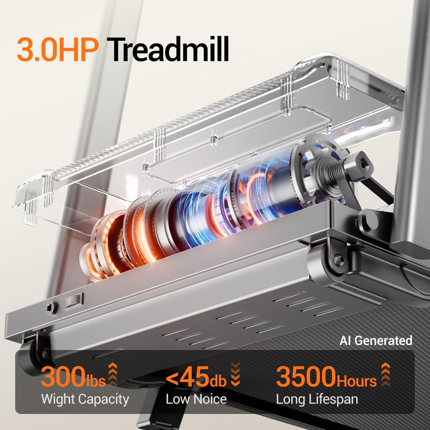 16% Incline Treadmill with Handle,Foldable Treadmills for Home