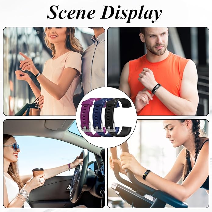 Watch Bands Replacement for ID115plus HR, Very Fit Pro Activity Fitness Tracker Wrist Bands Set, Multicolor Veryfitpro Smart Watch Strap Replacements