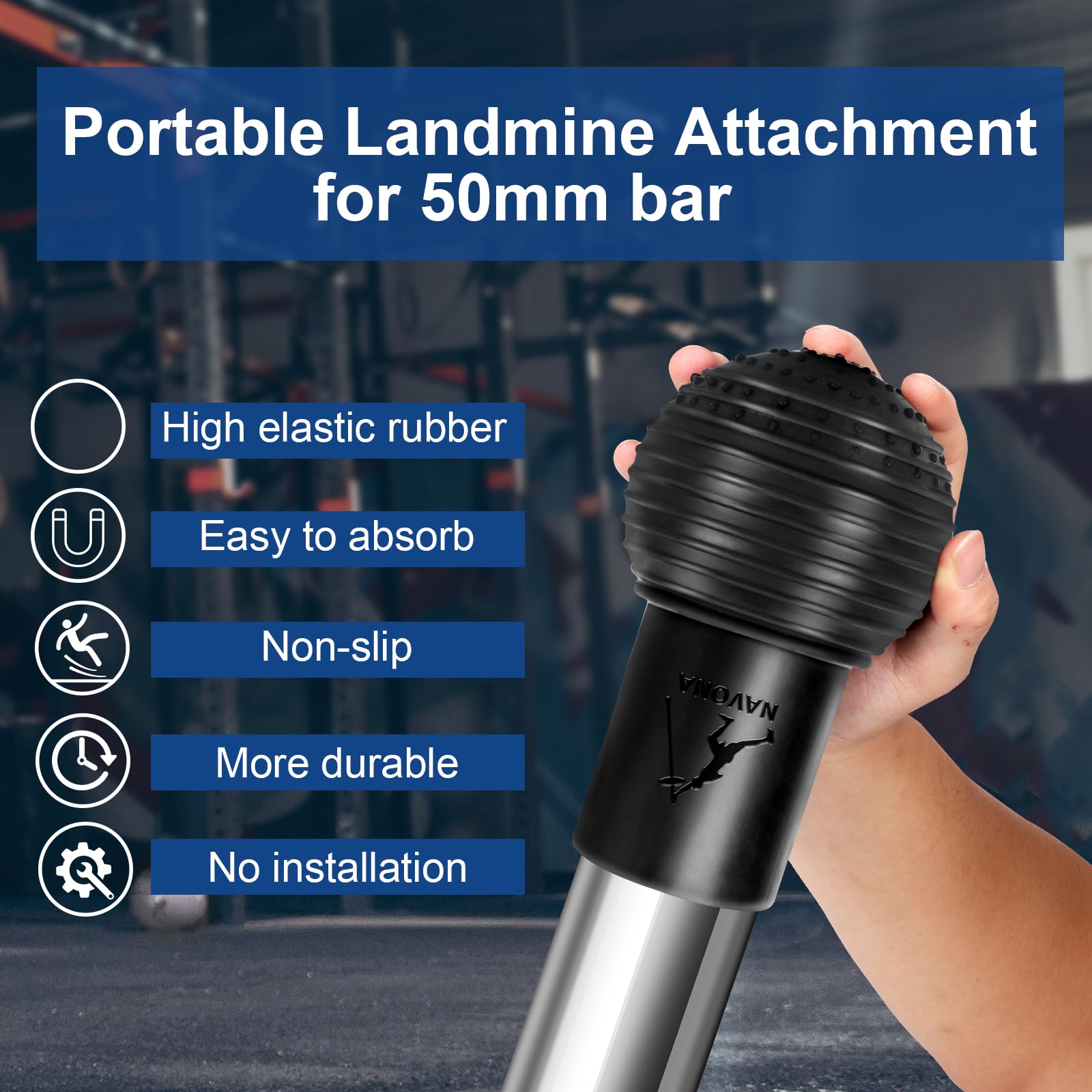 Navona Landmine Attachment for Barbell 2 inch, Barbell Landmine Attachment