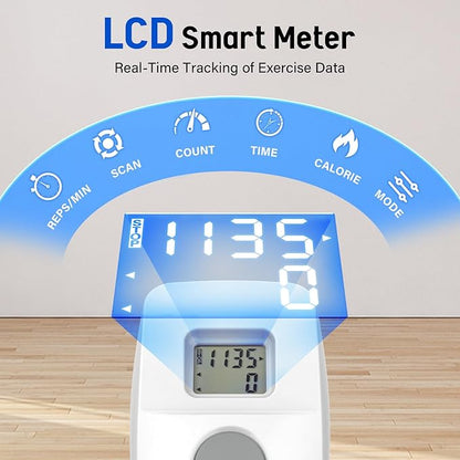 Stair Stepper for Exercise at Home, Folding Stairmaster Machine for Cardio Fitness, Vertical Stair Climber with Adjustable Handlebar, Portable Steppers with 310lbs Loading Capacity