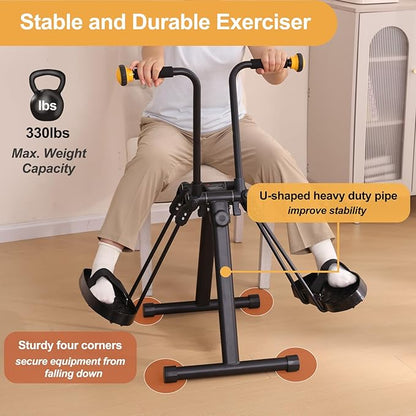 Pedal Exerciser Bike for Seniors, Hand Arm Leg and Knee Physical Therapy Exercise Equipment, Elderly Recovery Home Exercise Bike for Total Body, Upper and Lower Limb Trainer
