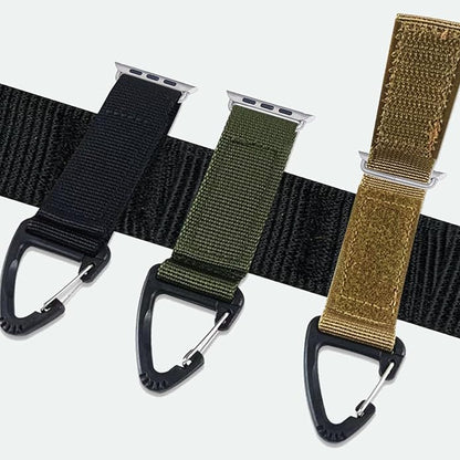 Tactical Duty Belt Keychain Compatible with Apple Watch 38mm 40mm 41mm 42mm 44mm 45mm 46mm 49mm, Watch Fob Military Braided Strap for iWatch Series 10 9 8 7 6 5 4 3 2 1, Ultra 2/Ultra/SE