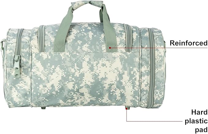 Tactical Travel Duffle Bag with Shoes Compartment Weekender Bags Carry On Overnight Bag For Men and Women Gym Sports Tote Pocket