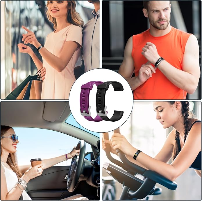 Watch Bands Replacement for ID115plus HR, Very Fit Pro Activity Fitness Tracker Wrist Bands Set, Multicolor Veryfitpro Smart Watch Strap Replacements