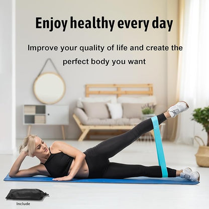 Resistance Bands for Working Out, Exercise Bands Resistance Bands Set with 5 Resistance Levels, Multi-Colored Workout Bands for Indoor & Outdoor Fitness, Leg Strength Training, Yoga