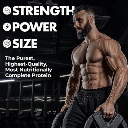 Max Muscle Maxpro Elite Whey Protein Powder | 30g Protein | 0g Sugar | 6.6g BCAAs | Micellar Casein Cold Filtered Whey Isolate Protein | Promotes Muscle Growth & Recovery (Strawberry Banana, 2lb)