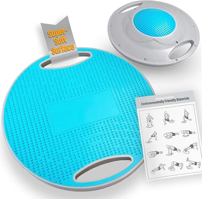 Upgraded Wobble Balance Board for Physical Therapy, Standing Desk & Gym 16 1/3" | Core Trainer with Non-slip Surface | Stability Board for Workout Balance Training | Slackboard | Wobble Board