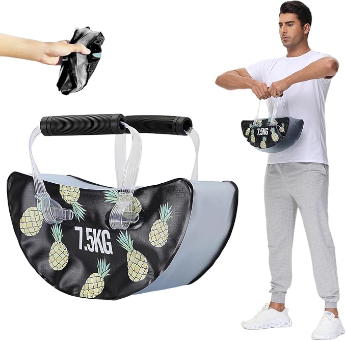 Travel Dumbbells, Water Filled Dumbbells Set, Fitness Exercise Dice 15/20 lbs, Portable Fitness Equipment, Fun for Strength Training, Core Training