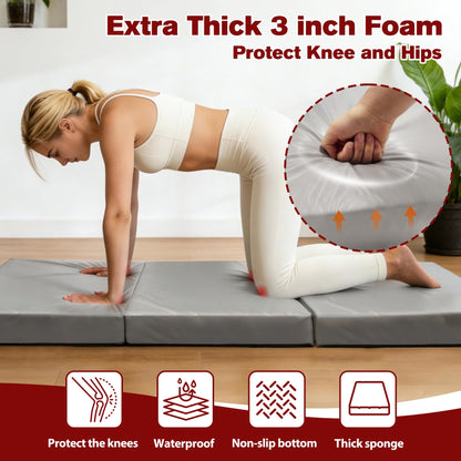 3 Inch Thick Yoga Mat 72 * 32 * 3 inch Extra Thick Exercise Mats Non-Slip Workout Mat for Pilates