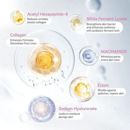 ISTON Bio-Collagen Face Mask,Overnight Revitalizing Hydrating Face Mask for Glowing Skin | Visible Firming, Deep Hydration & Refined Pores | Peptides, NMN & Hyaluronic Acid Masks For All Skin Type